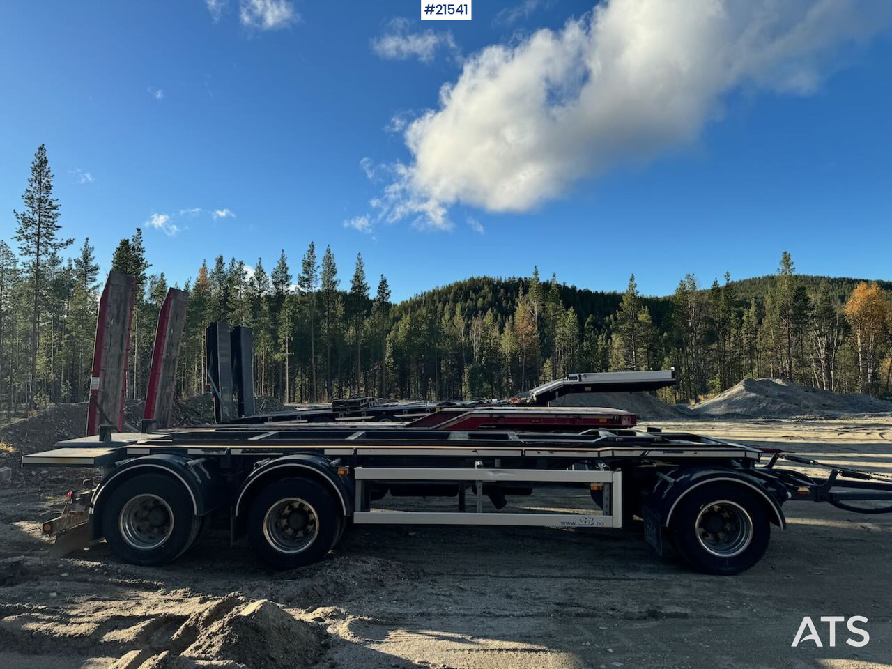 Nor-Slep 2022 Nor Slep SL-28KT Krokhenger m/ tipp - Kablio/ Skip loader priekaba: foto 1 Nor-Slep 2022 Nor Slep SL-28KT Krokhenger m/ tipp - Kablio/ Skip loader priekaba: foto 1
