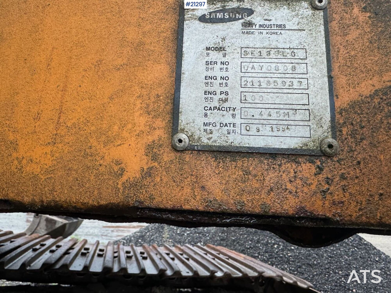 Samsung SE130LC - Vikšrinis ekskavatorius: foto 4 Samsung SE130LC - Vikšrinis ekskavatorius: foto 4
