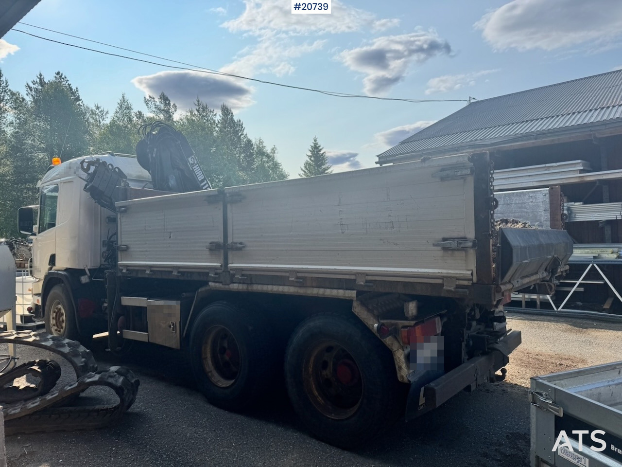 Scania P124 - Platforminis/ Bortinis sunkvežimis, Sunkvežimis su kranu: foto 5 Scania P124 - Platforminis/ Bortinis sunkvežimis, Sunkvežimis su kranu: foto 5