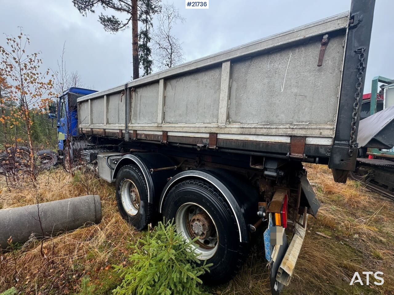 Volvo FL12 m/ 22 t/m Palfinger kran, tømmerflak, Dumperkasse og plan. - Sunkvežimis su kranu: foto 5 Volvo FL12 m/ 22 t/m Palfinger kran, tømmerflak, Dumperkasse og plan. - Sunkvežimis su kranu: foto 5