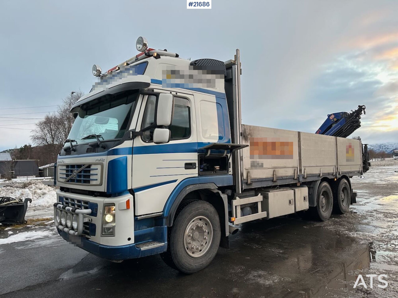 Volvo FM12 Globetrotter 6x4 kranbil m/ bak montert 18 t/m kran og vinsj. SE VIDEO - Sunkvežimis su kranu: foto 2 Volvo FM12 Globetrotter 6x4 kranbil m/ bak montert 18 t/m kran og vinsj. SE VIDEO - Sunkvežimis su kranu: foto 2