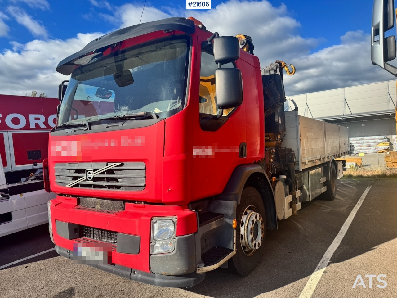 Volvo Volvo FE320 4x2 Kranbil m/ Effer 145 Kran - Sunkvežimis su kranu: foto 1 Volvo Volvo FE320 4x2 Kranbil m/ Effer 145 Kran - Sunkvežimis su kranu: foto 1