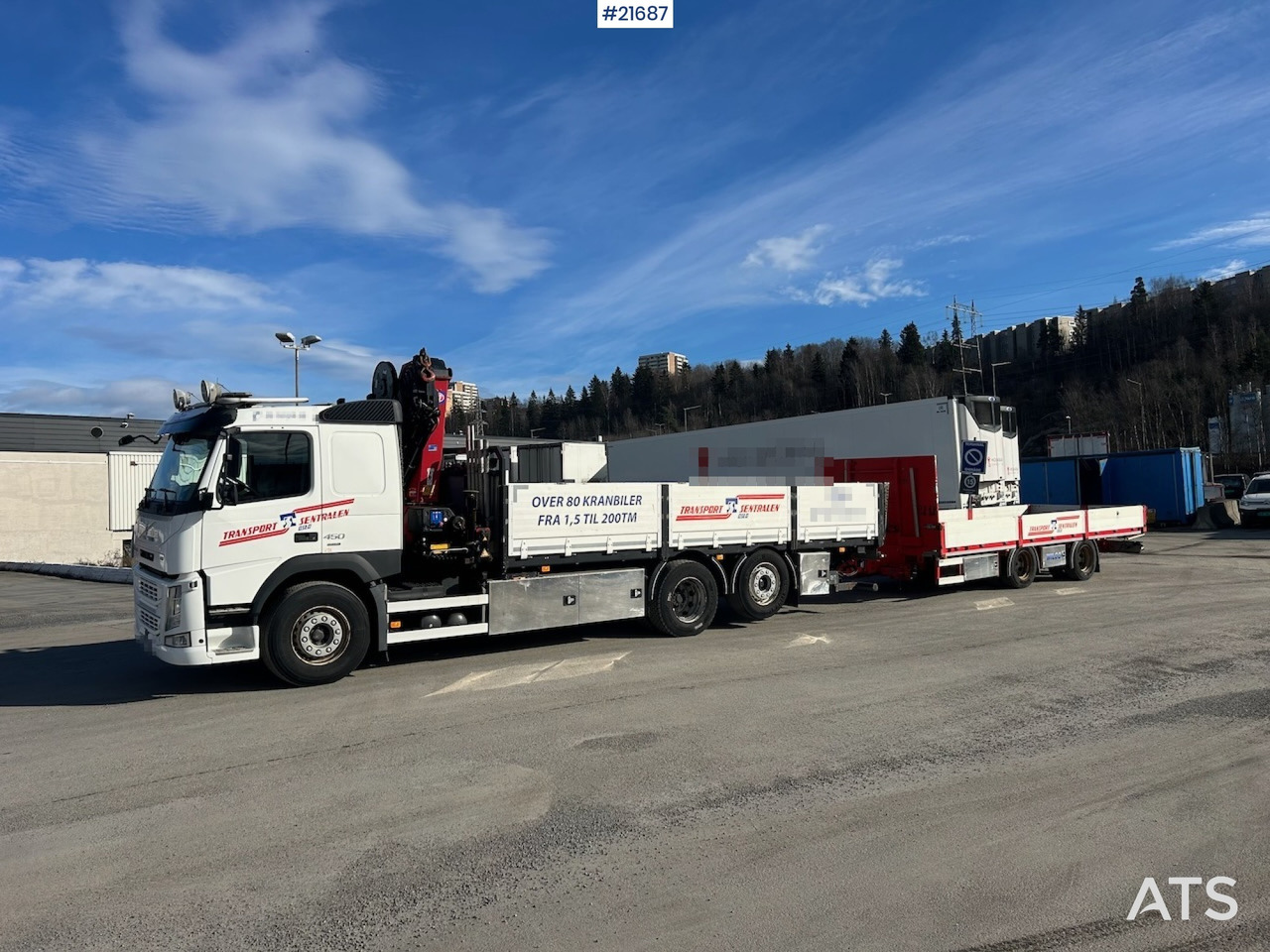 Volvo Volvo FM450 Kranbil m/ 21 t/m HMF kran og Løftelem. 194 000 km! - Sunkvežimis su kranu: foto 2 Volvo Volvo FM450 Kranbil m/ 21 t/m HMF kran og Løftelem. 194 000 km! - Sunkvežimis su kranu: foto 2