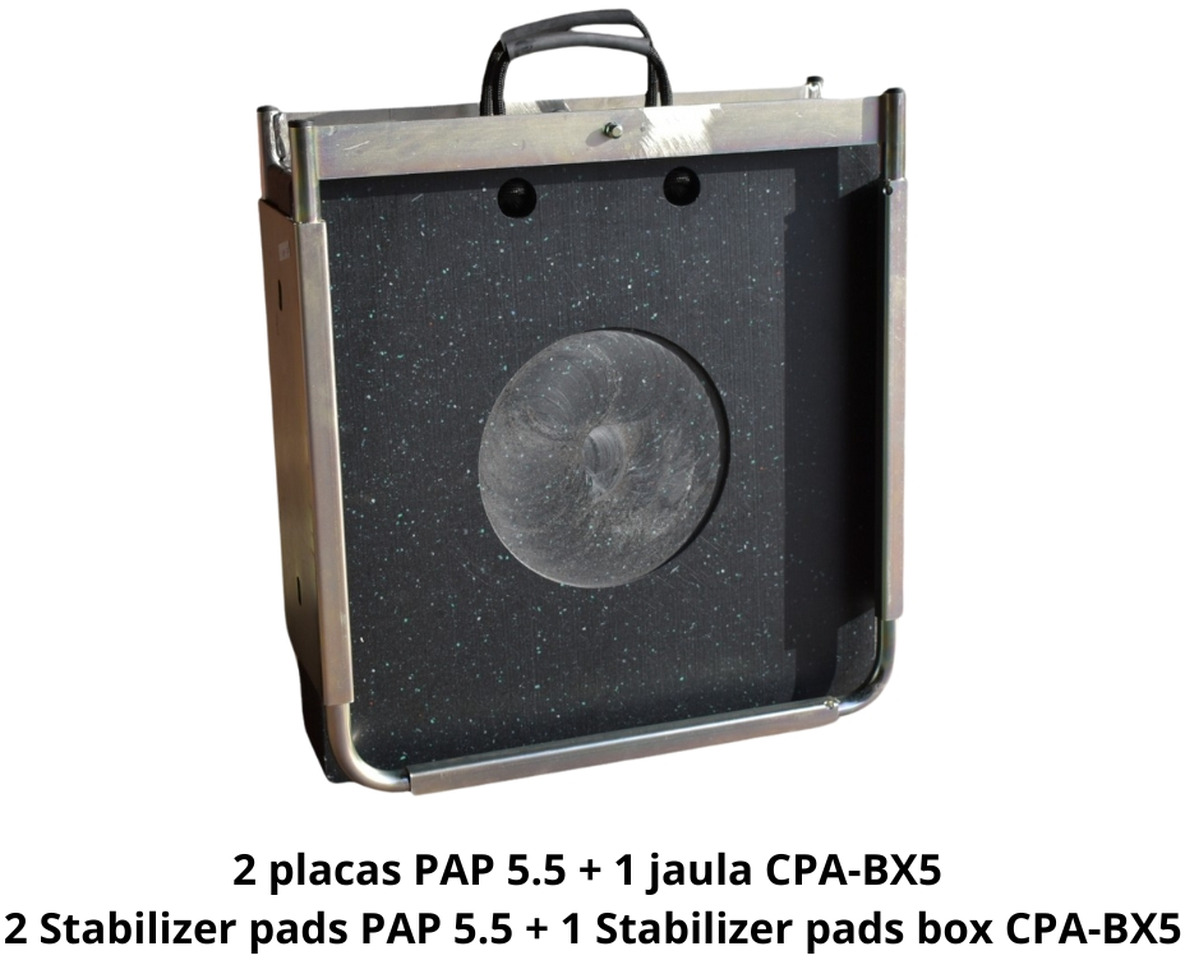 2 STABILIZER PADS + 1 BOX OF-2-2P1J - Atsarginės dalys - Kranas-manipuliatorius: foto 1 2 STABILIZER PADS + 1 BOX OF-2-2P1J - Atsarginės dalys - Kranas-manipuliatorius: foto 1