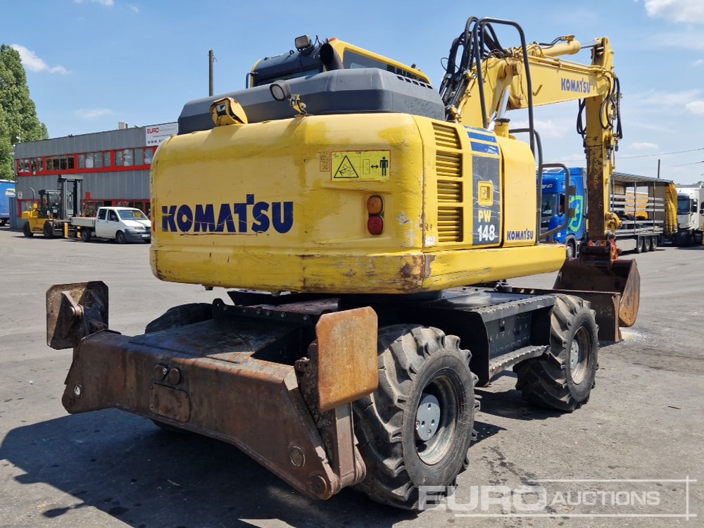 2011 Komatsu PW148-8 - Ratinis ekskavatorius: foto 5 2011 Komatsu PW148-8 - Ratinis ekskavatorius: foto 5