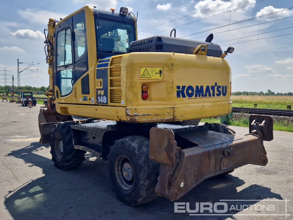 2011 Komatsu PW148-8 - Ratinis ekskavatorius: foto 3 2011 Komatsu PW148-8 - Ratinis ekskavatorius: foto 3
