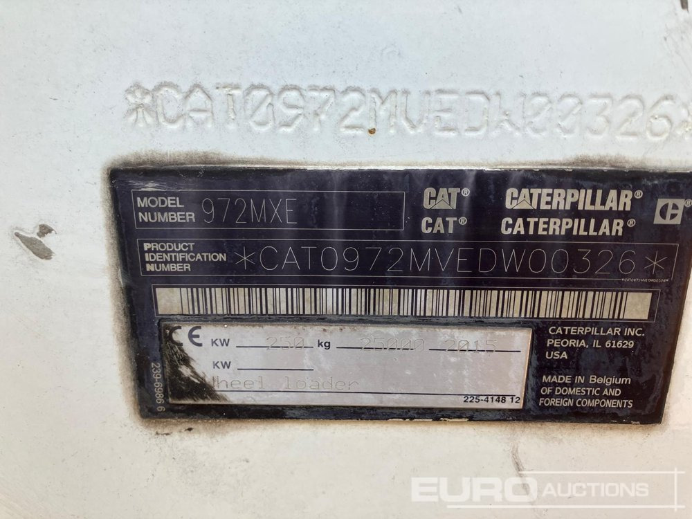 2015 CAT 972M XE - Ratinis krautuvas: foto 5 2015 CAT 972M XE - Ratinis krautuvas: foto 5