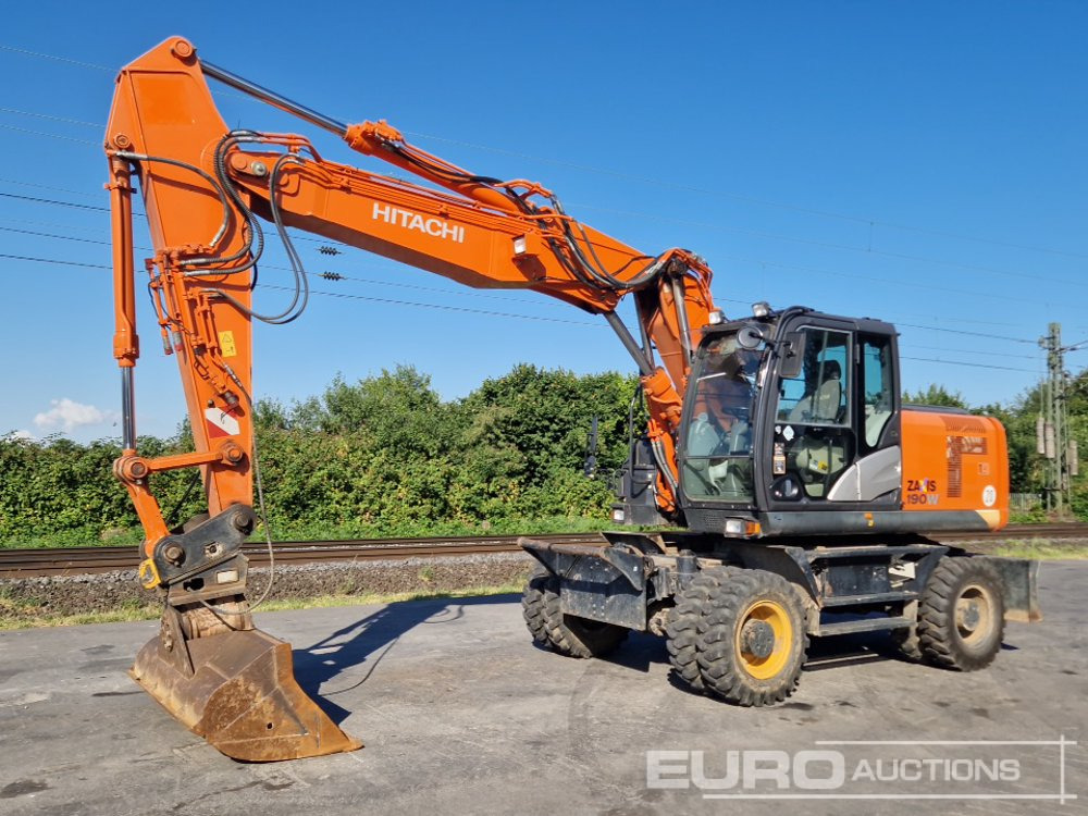 2015 Hitachi ZX190W-5 - Ratinis ekskavatorius: foto 1 2015 Hitachi ZX190W-5 - Ratinis ekskavatorius: foto 1