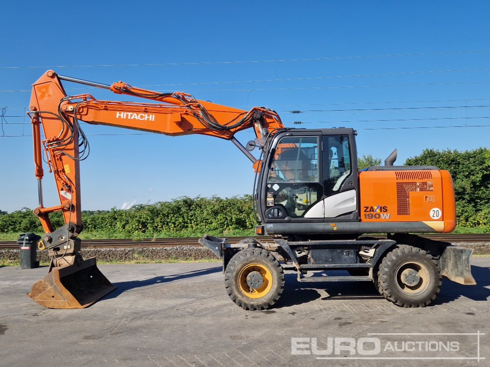 2015 Hitachi ZX190W-5 - Ratinis ekskavatorius: foto 2 2015 Hitachi ZX190W-5 - Ratinis ekskavatorius: foto 2