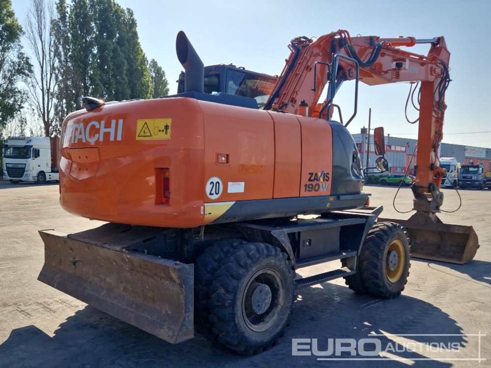 2015 Hitachi ZX190W-5 - Ratinis ekskavatorius: foto 5 2015 Hitachi ZX190W-5 - Ratinis ekskavatorius: foto 5