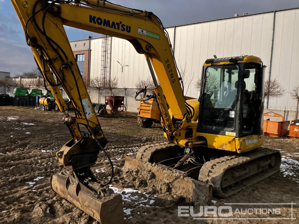 2015 Komatsu PC80MR-3 - Mini ekskavatorius: foto 1 2015 Komatsu PC80MR-3 - Mini ekskavatorius: foto 1
