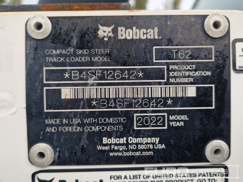 Vikšrinis mini krautuvas 2022 Bobcat T62: foto 32