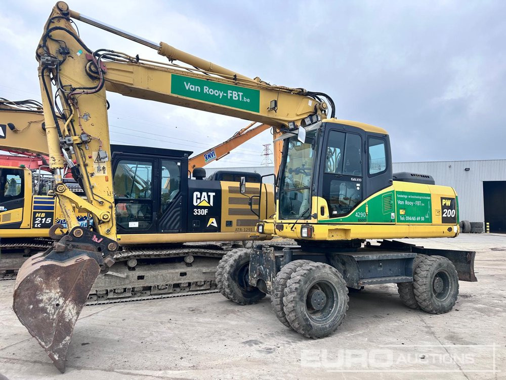 Komatsu PW200-7H - Ratinis ekskavatorius: foto 1 Komatsu PW200-7H - Ratinis ekskavatorius: foto 1