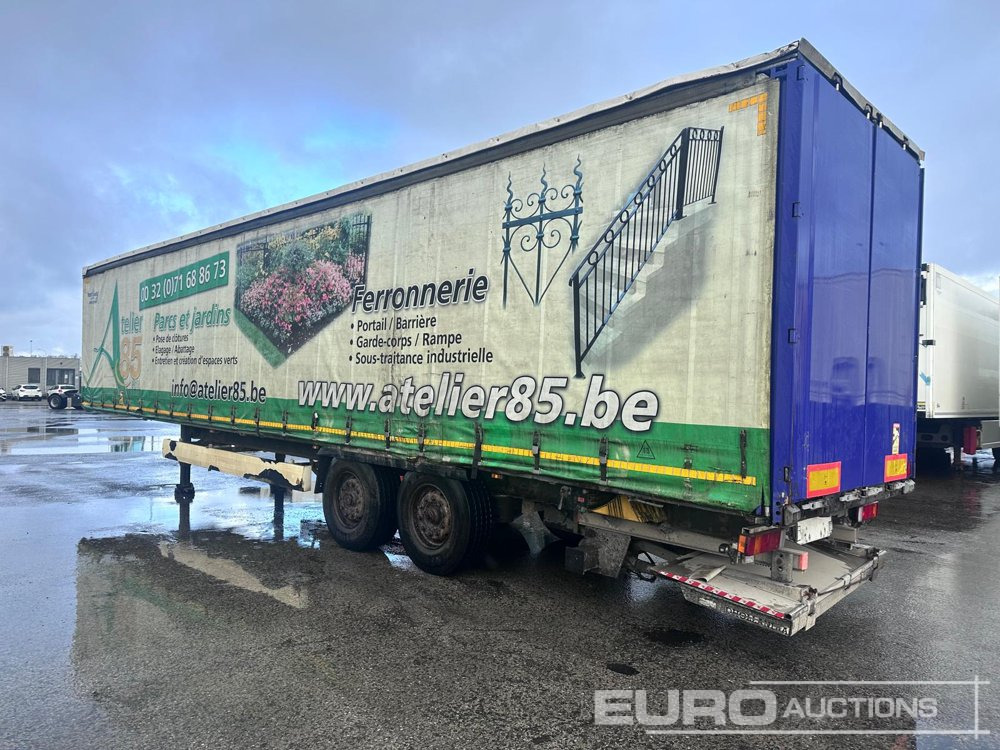 Krone Curtainsider Trailer, 2 Axle, Taillift (Belgium Reg. Docs) - Tentinė puspriekabė: foto 2 Krone Curtainsider Trailer, 2 Axle, Taillift (Belgium Reg. Docs) - Tentinė puspriekabė: foto 2