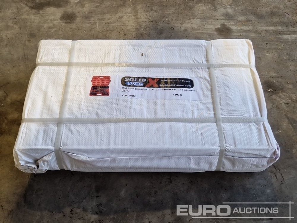 Unused Solid X Impact 3/4" Drive 21 Piece 12 Corner Socket Set - Garažo įranga: foto 2 Unused Solid X Impact 3/4" Drive 21 Piece 12 Corner Socket Set - Garažo įranga: foto 2