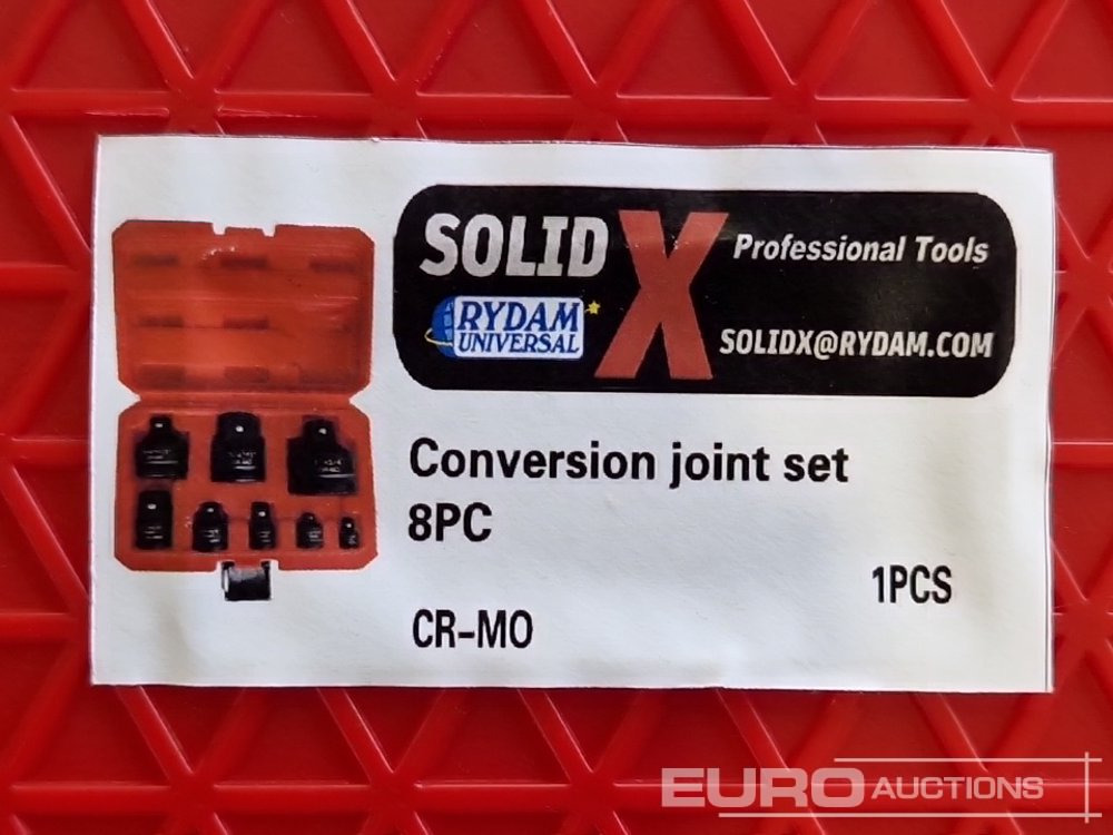 Unused Solid X Impact Socket Adaptors (8 Piece Set) - Garažo įranga: foto 4 Unused Solid X Impact Socket Adaptors (8 Piece Set) - Garažo įranga: foto 4