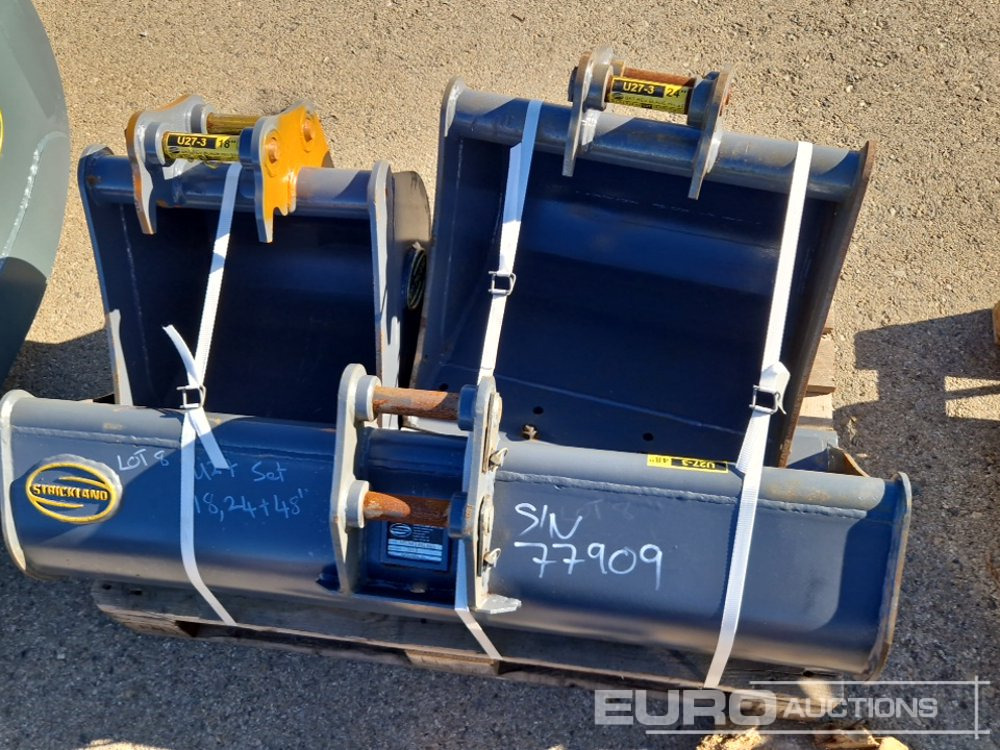Strickland Set of U27 18" Digging Bucket (S/N 5031006040), U27 24' Digging Bucket (S/N 5025210098BD), U27 348D Cleaning Bucket (S/N 502450674) - Kaušas: foto 5 Strickland Set of U27 18" Digging Bucket (S/N 5031006040), U27 24' Digging Bucket (S/N 5025210098BD), U27 348D Cleaning Bucket (S/N 502450674) - Kaušas: foto 5