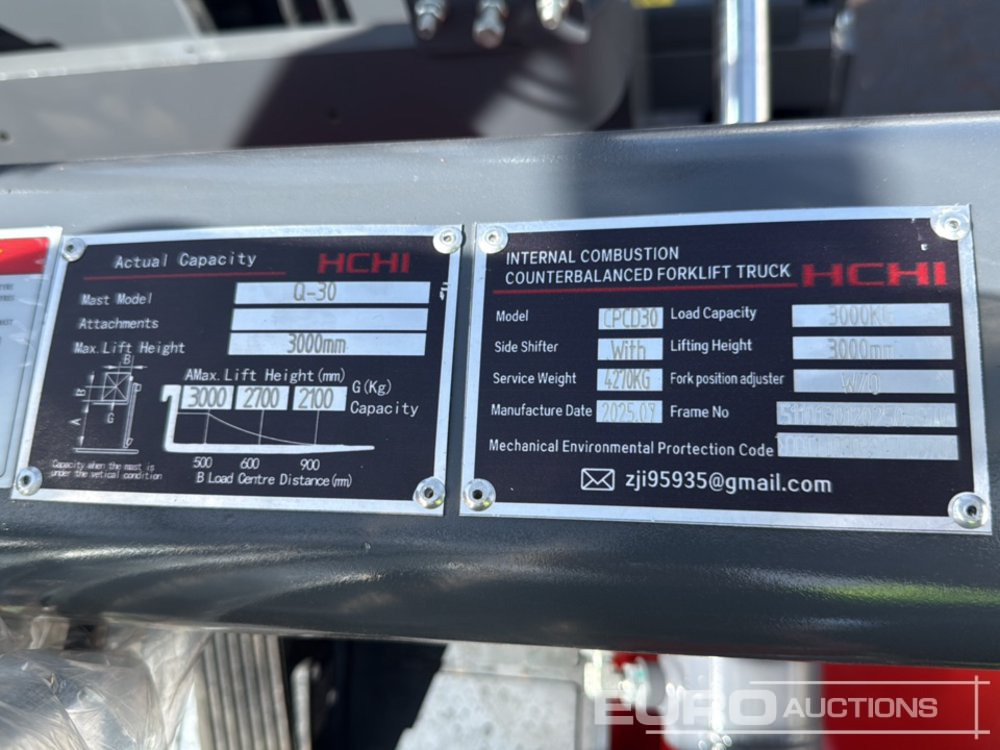 Šakinis krautuvas Unused 2025 HCHI CPCD30: foto 30