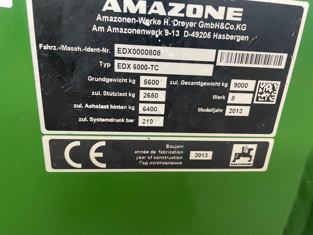 Amazone EDX 6000 TC - Sėjamoji: foto 2 Amazone EDX 6000 TC - Sėjamoji: foto 2