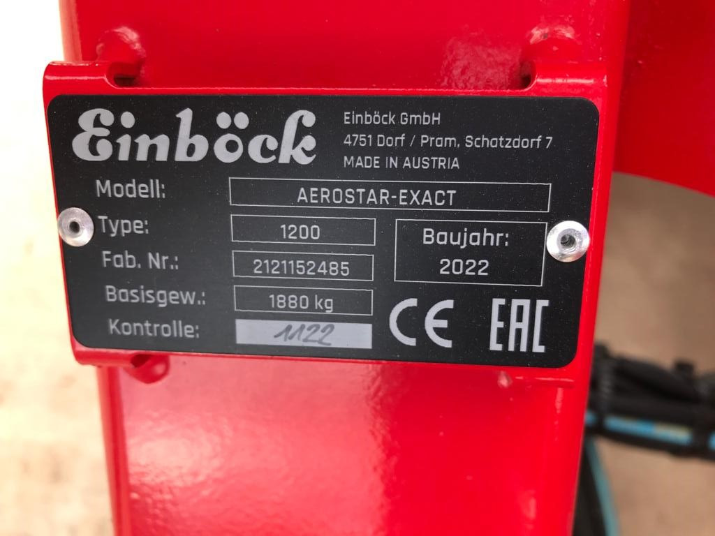 Einböck Aerostar - Exact Striegel 1200 - Spyruoklinės akėčios: foto 2 Einböck Aerostar - Exact Striegel 1200 - Spyruoklinės akėčios: foto 2