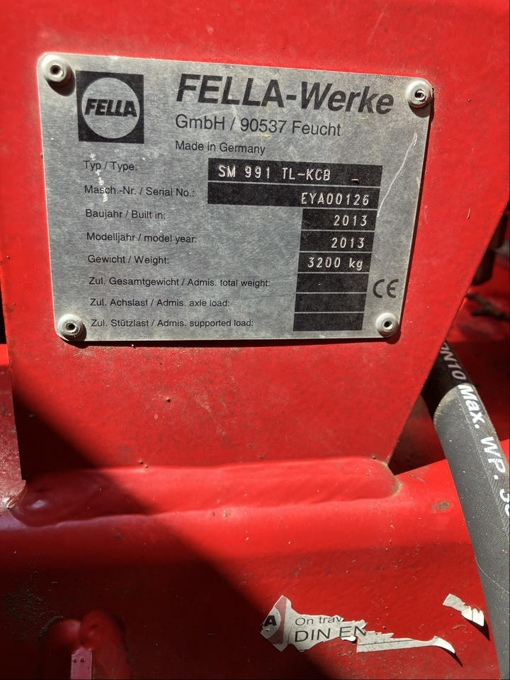 Fella 991 TL-KCB - Šienapjovė: foto 4 Fella 991 TL-KCB - Šienapjovė: foto 4