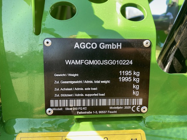 Fendt Slicer 310 FQ KC - Šienapjovė: foto 2 Fendt Slicer 310 FQ KC - Šienapjovė: foto 2