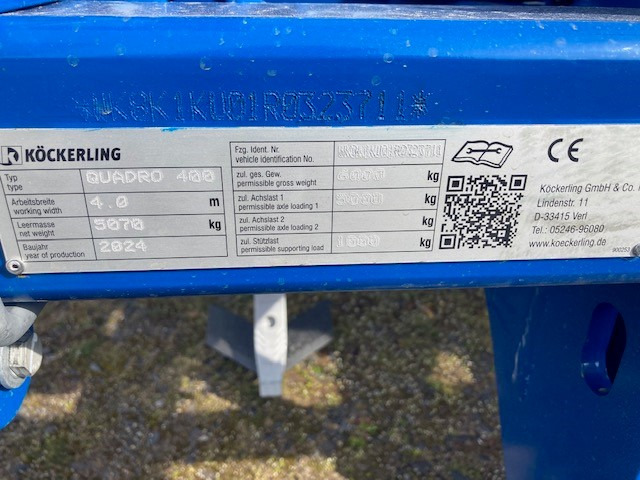 Köckerling Quadro 400 - Kultivatorius: foto 2 Köckerling Quadro 400 - Kultivatorius: foto 2