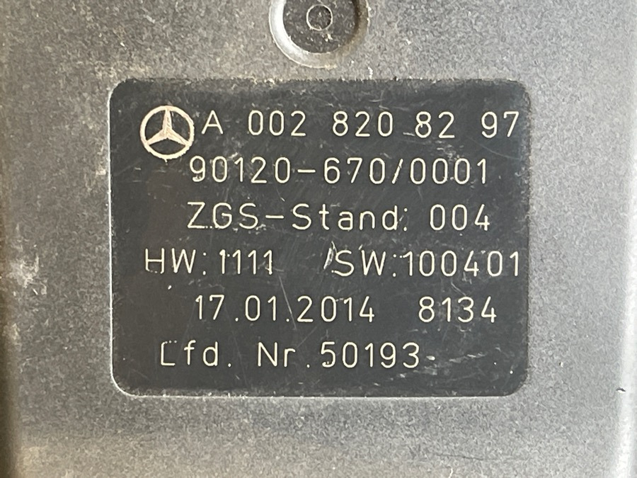 MERCEDES REMOTE MODULE A0028208297 - Kabina ir interjeras - Sunkvežimis: foto 3 MERCEDES REMOTE MODULE A0028208297 - Kabina ir interjeras - Sunkvežimis: foto 3