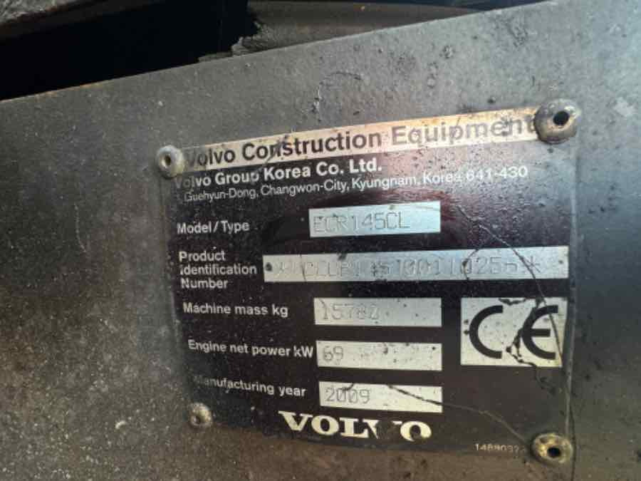 VOLVO CONSTRUCTION EXCAVATOR ECR145 ** FOR PARTS ** - Vikšrinis ekskavatorius: foto 3 VOLVO CONSTRUCTION EXCAVATOR ECR145 ** FOR PARTS ** - Vikšrinis ekskavatorius: foto 3