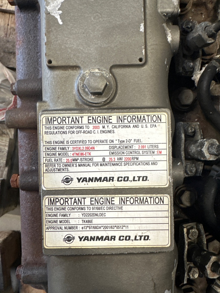 YANMAR TK486E - Variklis - Sunkvežimis: foto 4 YANMAR TK486E - Variklis - Sunkvežimis: foto 4