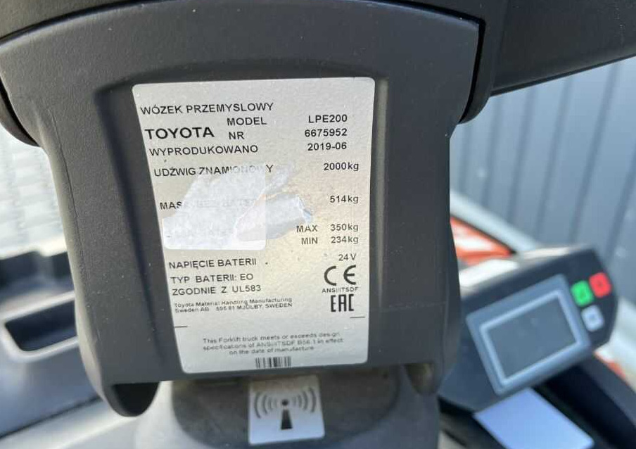 BT LPE200 - Padėklų krautuvas: foto 4 BT LPE200 - Padėklų krautuvas: foto 4