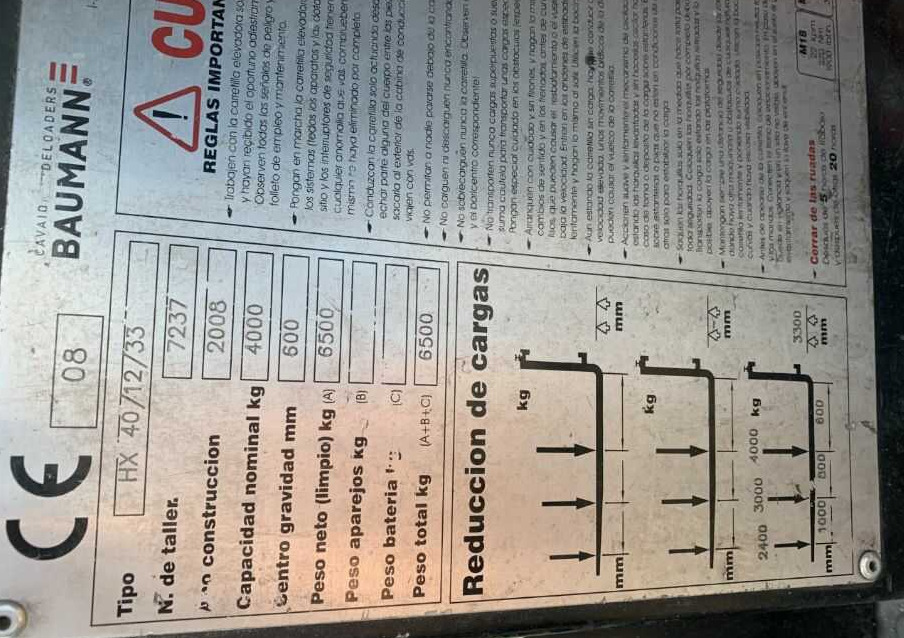 Baumann HX40/12/33 - Šoninis krautuvas: foto 4 Baumann HX40/12/33 - Šoninis krautuvas: foto 4