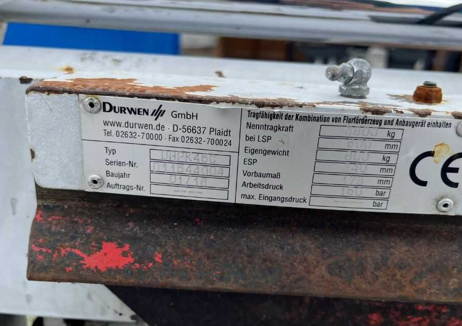 Durwen DRPK45C - Šakės - Šakinis krautuvas: foto 5 Durwen DRPK45C - Šakės - Šakinis krautuvas: foto 5