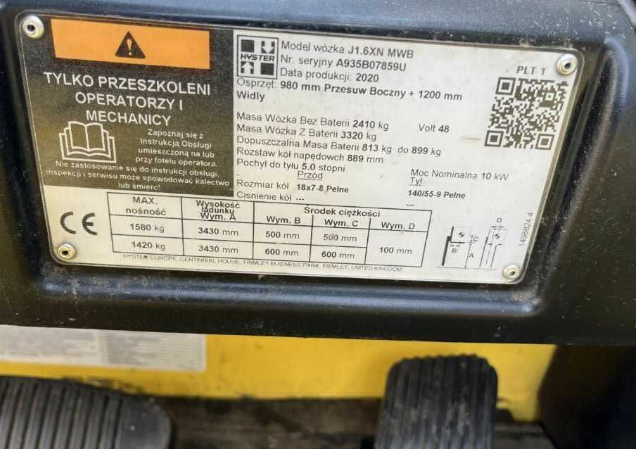 Hyster J1.6XN - Elektrinis krautuvas: foto 4 Hyster J1.6XN - Elektrinis krautuvas: foto 4