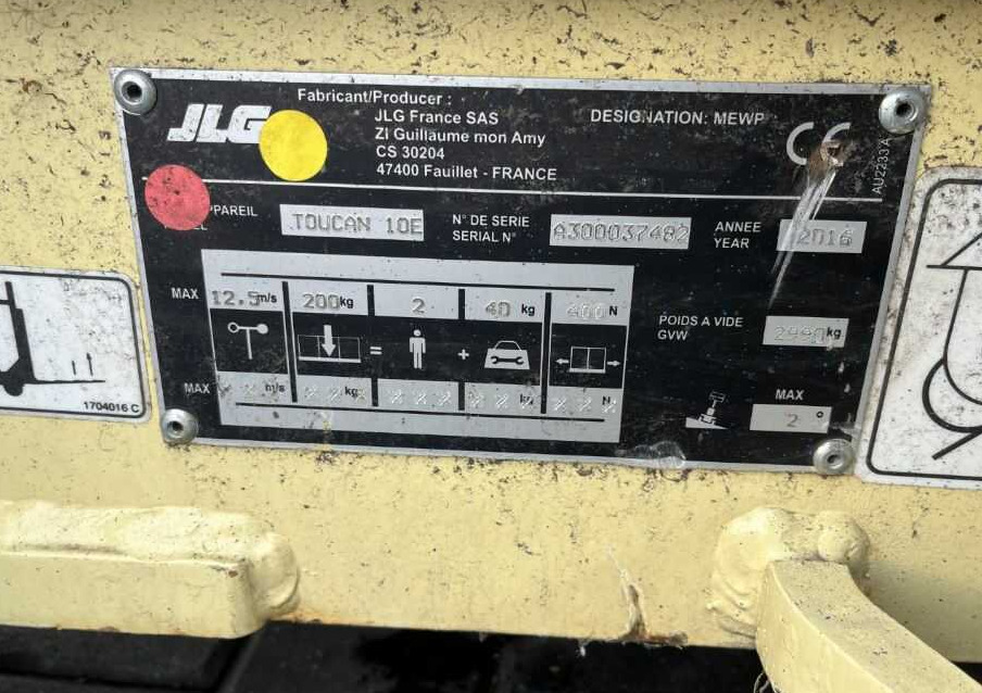 JLG Toucan 10E - Teleskopinis keltuvas: foto 4 JLG Toucan 10E - Teleskopinis keltuvas: foto 4