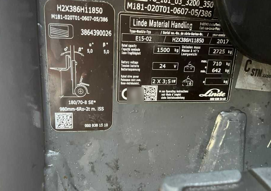 Linde E15-02 - Elektrinis krautuvas: foto 4 Linde E15-02 - Elektrinis krautuvas: foto 4