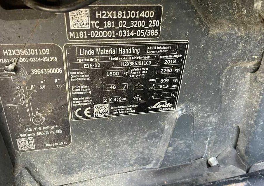 Linde E16-02 - Elektrinis krautuvas: foto 4 Linde E16-02 - Elektrinis krautuvas: foto 4