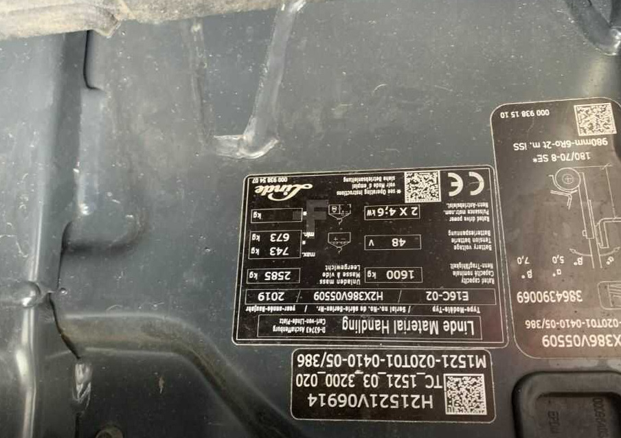 Linde E16C-02 - Elektrinis krautuvas: foto 4 Linde E16C-02 - Elektrinis krautuvas: foto 4
