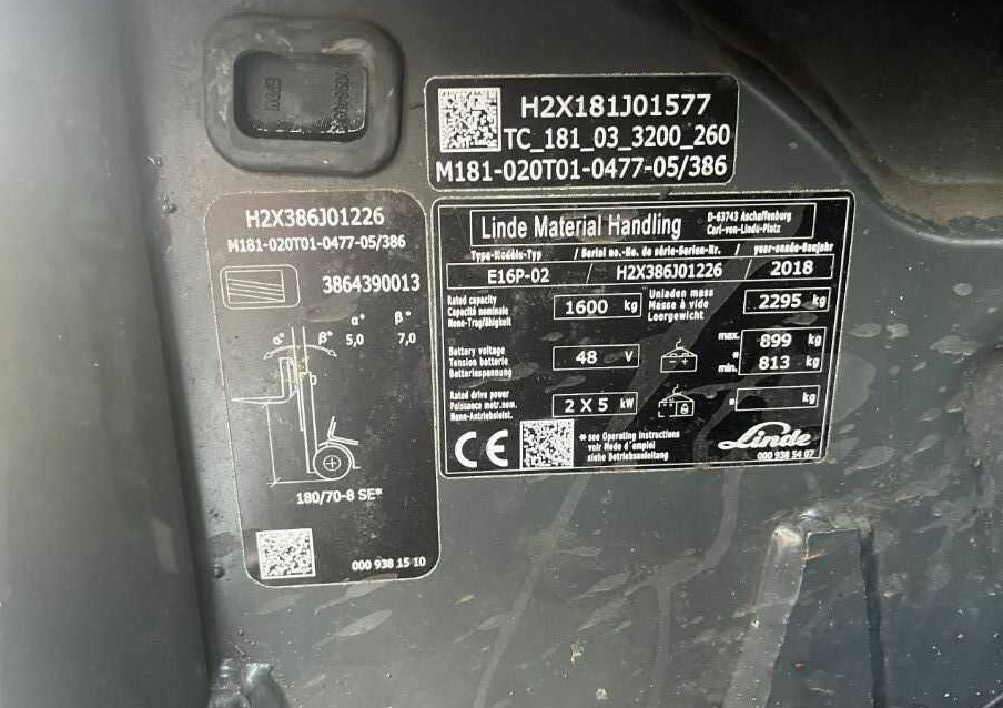 Linde E16P-02 - Elektrinis krautuvas: foto 4 Linde E16P-02 - Elektrinis krautuvas: foto 4