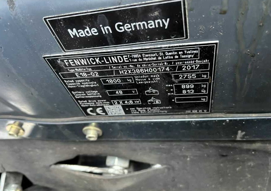 Linde E18-01 - Elektrinis krautuvas: foto 4 Linde E18-01 - Elektrinis krautuvas: foto 4