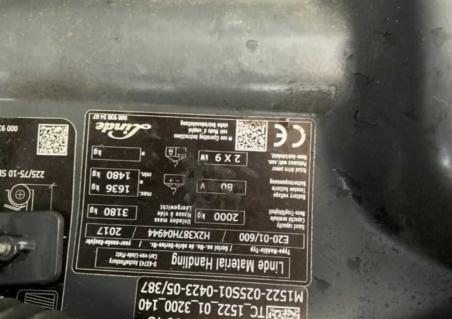 Linde E20-01/600 - Elektrinis krautuvas: foto 4 Linde E20-01/600 - Elektrinis krautuvas: foto 4