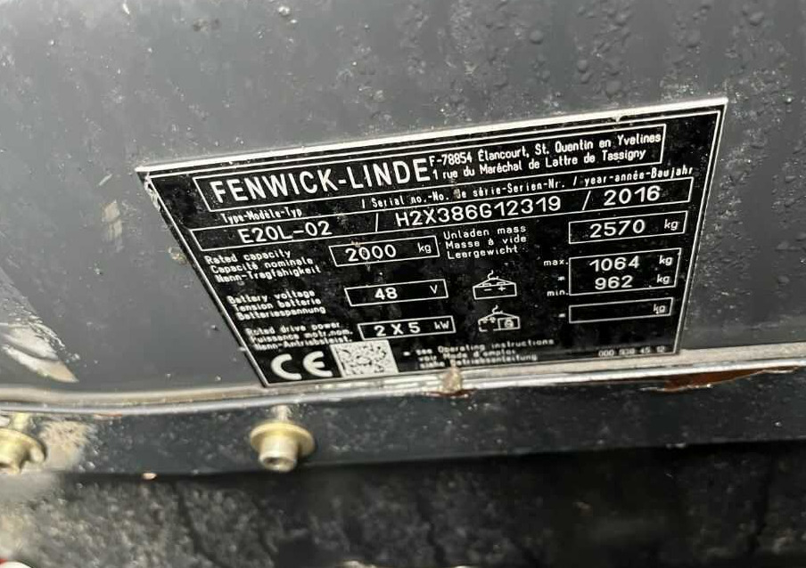 Linde E20L-02 - Elektrinis krautuvas: foto 4 Linde E20L-02 - Elektrinis krautuvas: foto 4