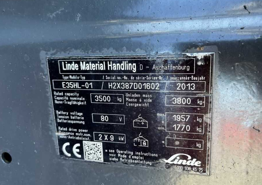 Linde E35HL-01 - Elektrinis krautuvas: foto 4 Linde E35HL-01 - Elektrinis krautuvas: foto 4