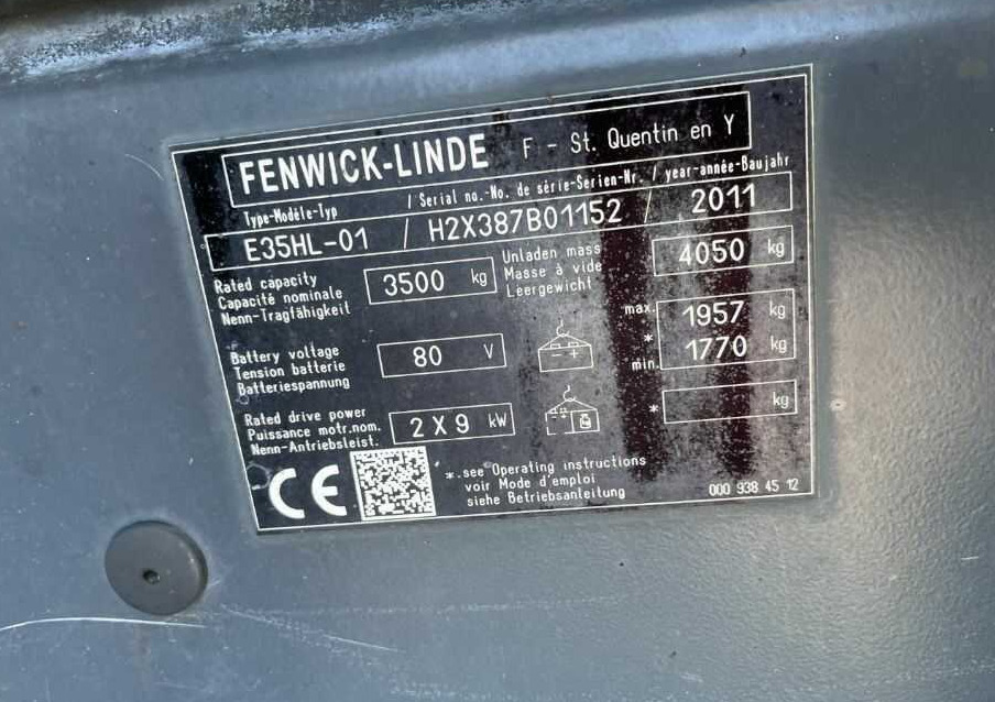 Linde E35HL-01 - Elektrinis krautuvas: foto 4 Linde E35HL-01 - Elektrinis krautuvas: foto 4