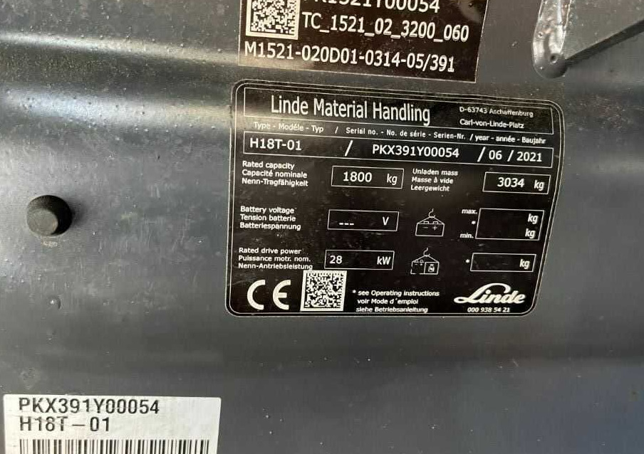 Linde H18T-01 - Dujinis krautuvas: foto 4 Linde H18T-01 - Dujinis krautuvas: foto 4