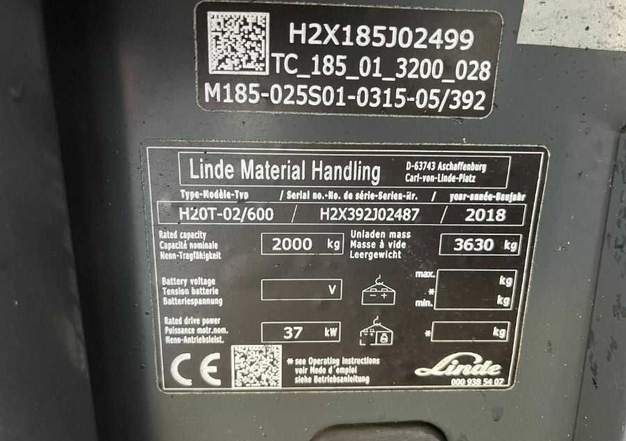Linde H20T-02/600 - Dujinis krautuvas: foto 4 Linde H20T-02/600 - Dujinis krautuvas: foto 4
