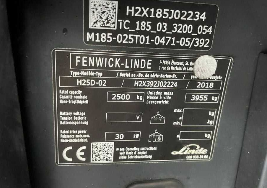 Linde H25D-02 - Dyzelinis krautuvas: foto 4 Linde H25D-02 - Dyzelinis krautuvas: foto 4