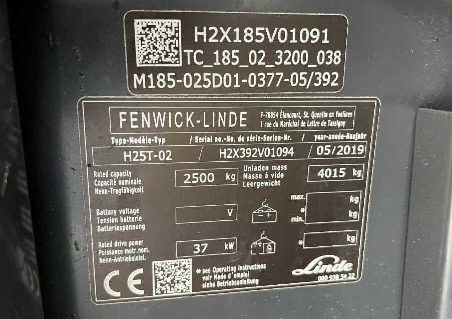 Linde H25T-02 - Dujinis krautuvas: foto 4 Linde H25T-02 - Dujinis krautuvas: foto 4