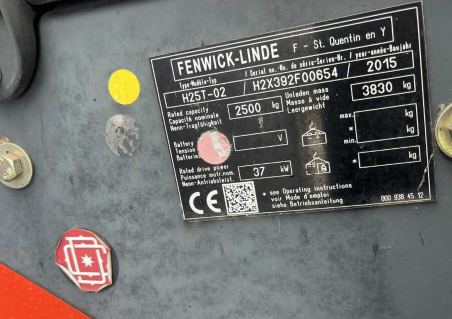 Linde H25T-02 - Dujinis krautuvas: foto 4 Linde H25T-02 - Dujinis krautuvas: foto 4