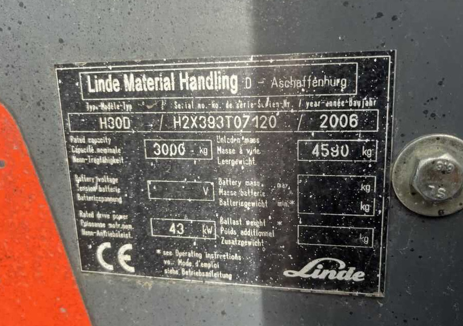 Linde H30D - Dyzelinis krautuvas: foto 4 Linde H30D - Dyzelinis krautuvas: foto 4